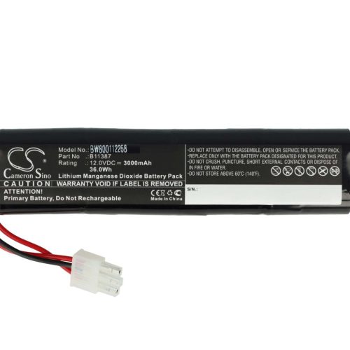 VHBW 00185-2, 001852, 8000-0807-01, 4032-001 Akkumulátor - 3000 mAh 12 V Li-MnO2