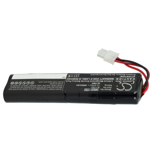 VHBW 00185-2, 001852, 8000-0807-01, 4032-001 Akkumulátor - 3000 mAh 12 V Li-MnO2
