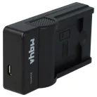 VHBW Battery Charger for Lumix DMC-FH2 Camera etc. - 0.5 A, 4.2 V