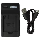 VHBW Battery Charger for Lumix DMC-FH2 Camera etc. - 0.5 A, 4.2 V
