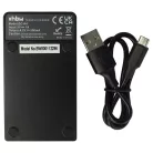 VHBW Battery Charger for Lumix DMC-FH2 Camera etc. - 0.5 A, 4.2 V