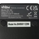 VHBW Battery Charger for Lumix DMC-FH2 Camera etc. - 0.5 A, 4.2 V