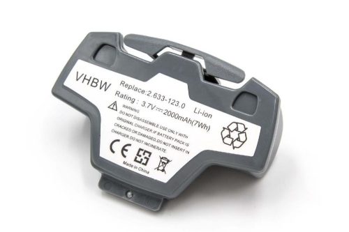 Akkumulátor Kärcher 2.633-123.0-hoz - 2000mAh, 3.7V, Li-Ion