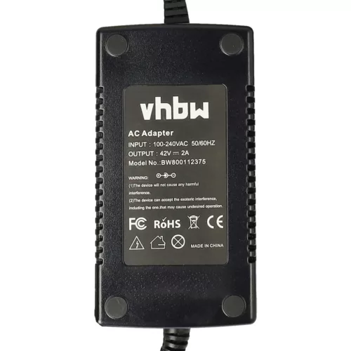 VHBW Charger Adapter for Bluewheel HX310, HX360, HX510 Hoverboard, Scooter - 42 V / 0.3 A