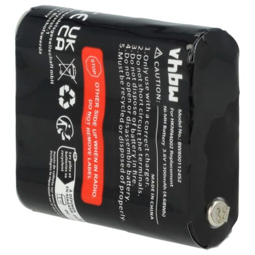 VHBW Radio Akku Motorola FRS-4002A, HKNN4002B, HKNN4002A, 56315, 4002A - 1300 mAh 3,6 V NiMH