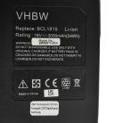 VHBW Elektrowerkzeug Akku Hitachi 327731, 327730, 326241, 326240, BCL 1815 - 3000 mAh, 18 V, Li-Ion