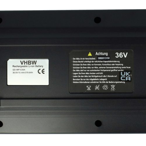 VHBW Battery for Impulse 36V E-Bike systems, such as Gazelle and other models, 10.4Ah