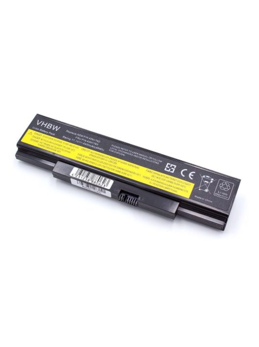 Notebook akkumulátor  Lenovo 45N1761, 45N1760, 45N1759, 45N1758 - 4400 mAh 10,8 V Li-Ion, fekete