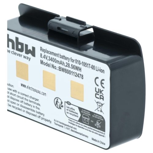 VHBW GPS Akku 010-10517-00, 010-10517-01, 011-00955-00, 01070800001 - 3400 mAh 8,4 V Li-Ion