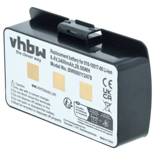 VHBW GPS Akku 010-10517-00, 010-10517-01, 011-00955-00, 01070800001 - 3400 mAh 8,4 V Li-Ion