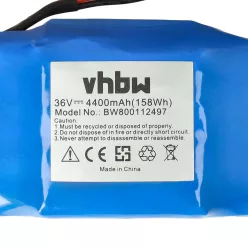   VHBW Bluewheel 10IXR19/65-2 E-Board Battery, 4400 mAh 36 V Li-Ion, for HPK-11