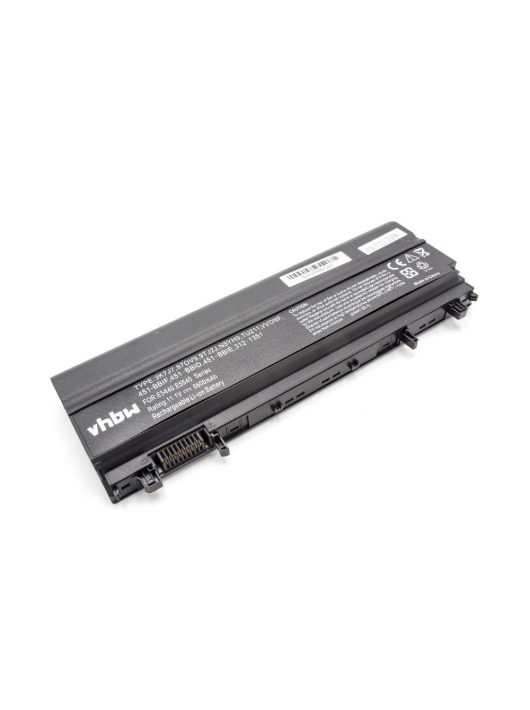 Notebook akkumulátor  Dell 0FT69, 045HHN, 0K8HC, 0FT6D9, 0M7T5F - 6600 mAh 11,1 V Li-Ion, fekete