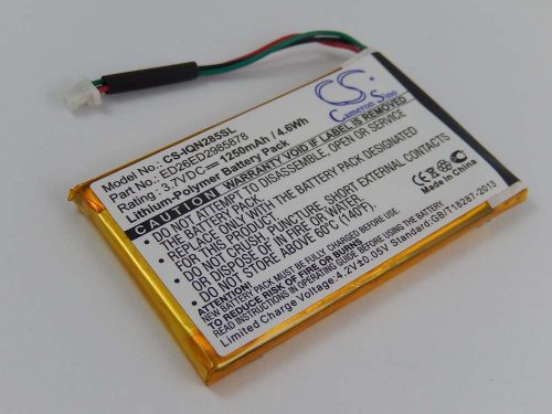 VHBW GPS Akku ED26ED2985878 - 1250 mAh 3,7 V Li-Polymer