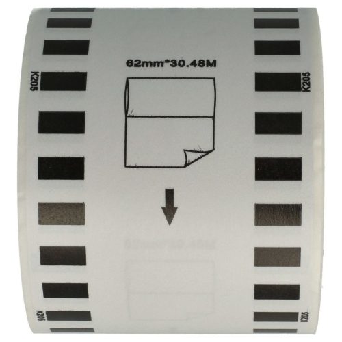 VHBW Brother DK-22205 Label - 62 mm x 30.48 m