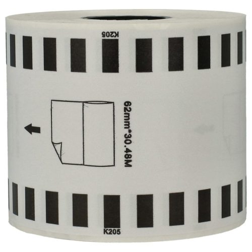 VHBW Brother DK-22205 Label - 62 mm x 30.48 m