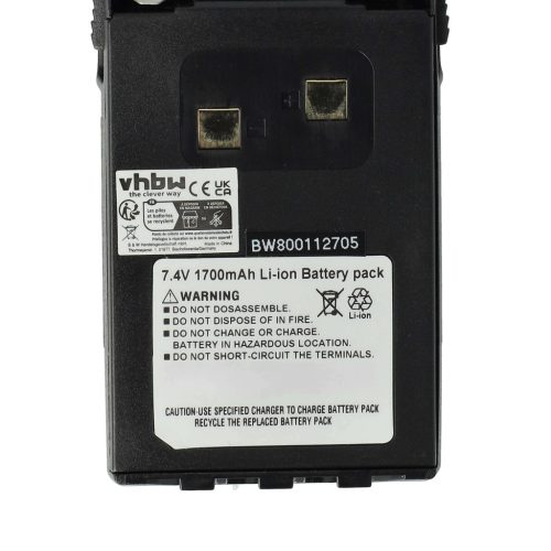 VHBW Radio Akku BLO-004, BLO-007, BLO-001 - 1700 mAh 7,4 V Li-Ion