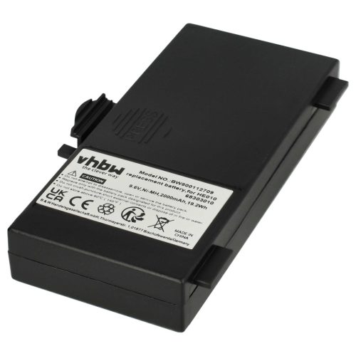 VHBW Rádió Akkumulátor 68303000, 68303010, 6830300, 68303020, HE010 - 2000 mAh 9,6 V NiMH