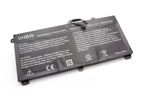 VHBW Notebook Battery for Lenovo 45N1742, 45N1743, 45N1740, 45N1741 - 3900 mAh 11.4 V Li-Polymer, Black