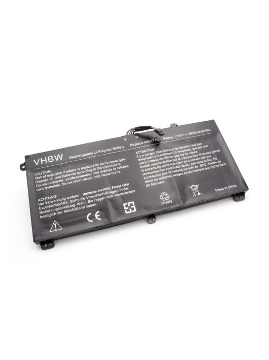 Notebook akkumulátor  Lenovo 45N1742, 45N1743, 45N1740, 45N1741 - 3900 mAh 11,4 V Li-polimer, fekete