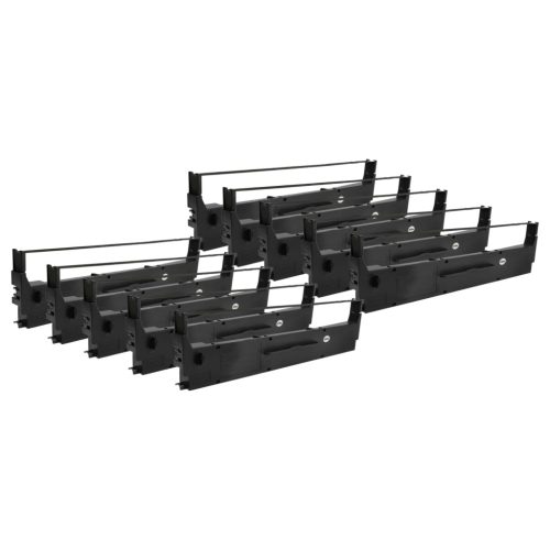 VHBW Druckband Ersatz für Epson C13S015637 - Schwarz