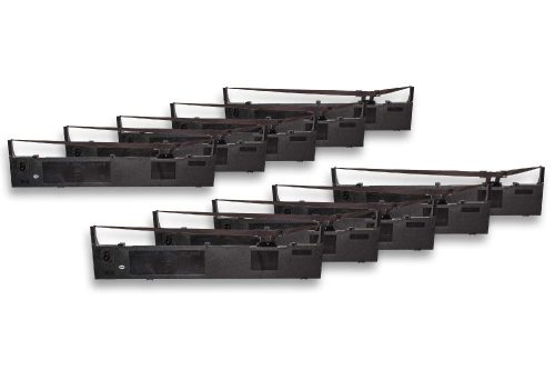 VHBW Printer Ribbon Epson S015086, C13S015086 - Black