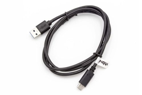 VHBW USB C kábel Töltőkábel csatlakozó kábel USB A-hoz, 1 m fekete