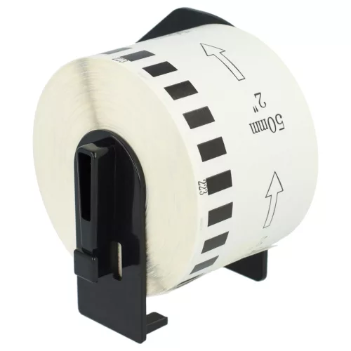 VHBW Label Roll instead of Brother DK-22223 - 50 mm x 30.48 m + Holder