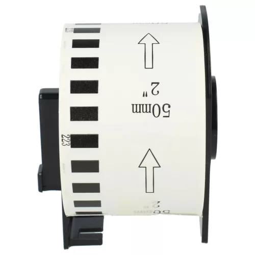 VHBW Label Roll instead of Brother DK-22223 - 50 mm x 30.48 m + Holder
