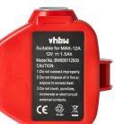 VHBW Electric Power Tool Battery Klauke RA4, RA5, RA3 – 1500 mAh, 12 V, NiMH