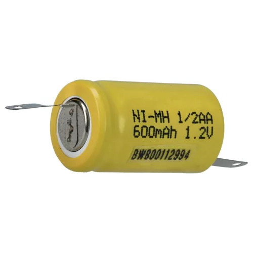 VHBW Model Maker Battery 1/2AA - 600 mAh 1.2 V NiMH