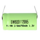 VHBW Model Maker Battery 2/3AA - 750 mAh 1.2 V NiMH