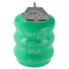 VHBW Button Cell Battery 3/V80H 3 Pins - 80 mAh 3.6 V NiMH