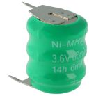 VHBW Button Cell Battery 3/V80H 3 Pins - 80 mAh 3.6 V NiMH