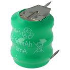 VHBW Button Cell Battery 3/V80H 3 Pins - 80 mAh 3.6 V NiMH