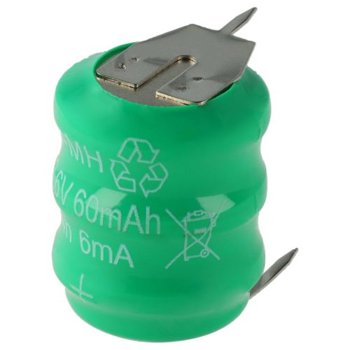 VHBW Button Cell Battery 3/V80H 3 Pins - 80 mAh 3.6 V NiMH