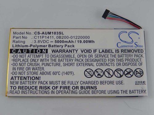 Tabletta akkumulátor Asus C11P1411, 0B200-01220000, C11-P1411 - 5000 mAh 3,8 V Li-polymer