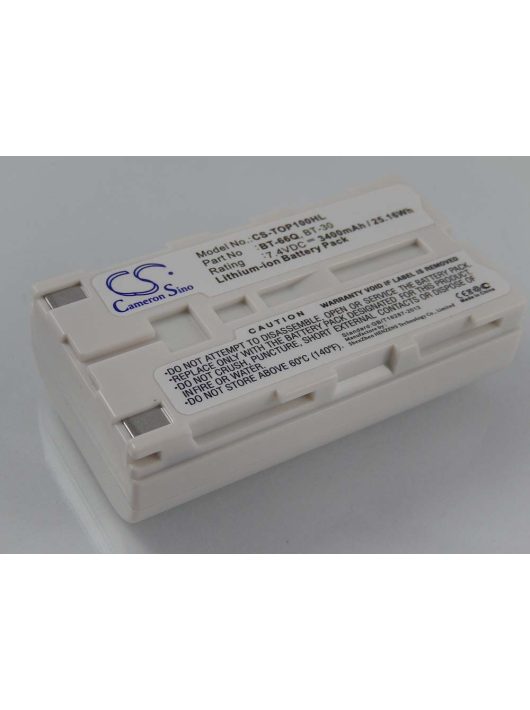 Topcon BT-65Q, BT-66Q, BT-30, BT-62Q Lézeres Akkumulátor - 3400 mAh 7,4 V Li-Ion