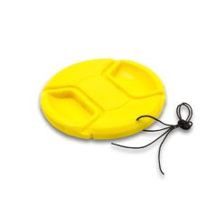 VHBW 82 mm Lens Cap - Inner Handle, Plastic, Yellow