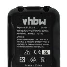 VHBW Electric Power Tool Battery Makita 197396-9, 197390-1, 197402, 197394-3 - 2500 mAh, 12 V, Li-Ion