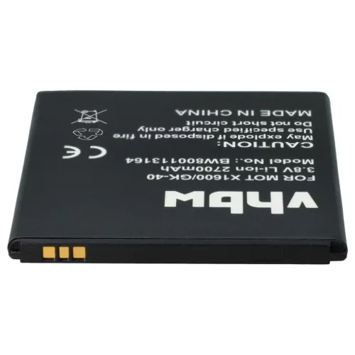 VHBW Mobiltelefon Akku Motorola SNN5976A, GK40, SNN5979A, SNN5977A - 2700 mAh 3,8 V Li-Ion