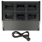 VHBW Charger + Power Adapter for TK-2200 Radio Batteries - 12 V, 5 A