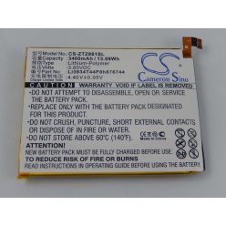   VHBW Mobile Phone Battery for ZTE Li3934T44P8h876744 - 3400 mAh 3.85 V Li-Polymer - Smartphone Battery
