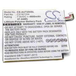   Notebook akkumulátor  Asus C21-N1334, C21N1334 - 4900 mAh 7,6 V Li-polymer