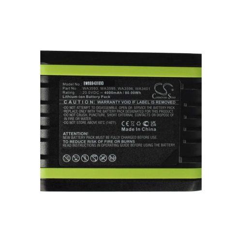 VHBW Elektrowerkzeug Akku für Rockwell RW9351.1 – 4000 mAh, 20 V, Li-Ion