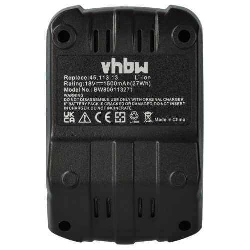 VHBW Electric Hand Tool Battery Einhell RT-CD 14.4-1 Li and 4511314 Drill - 14.4V, Li-Ion, 1500mAh