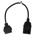VHBW OBD2 Adapter 10Pin OBD1 zu OBD2 für Opel - 17,5 cm
