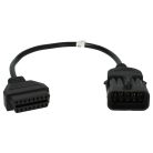 VHBW OBD2 Adapter 10Pin OBD1 zu OBD2 für Opel - 17,5 cm