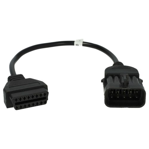 VHBW OBD2 Adapter 10Pin OBD1 zu OBD2 für Opel - 17,5 cm