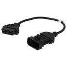 VHBW OBD2 Adapter 10Pin OBD1 zu OBD2 für Opel - 17,5 cm