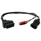 VHBW OBD2 Adapter 3Pin OBD1 to OBD2 - 12,4 cm